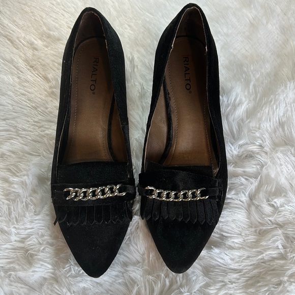 Rialto Shoes - Rialto black velvet heels